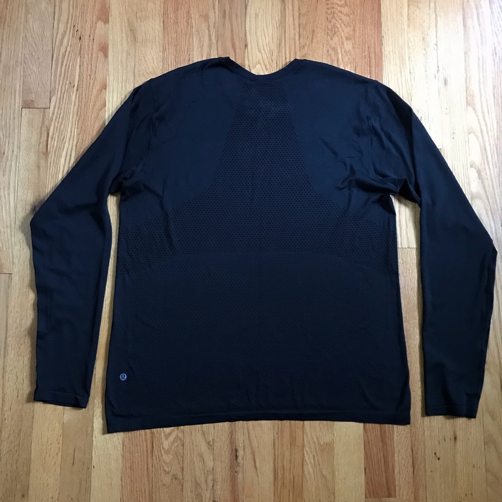 lululemon Metal Vent Men's Long Sleeve Lightweight Shirt Black XXL